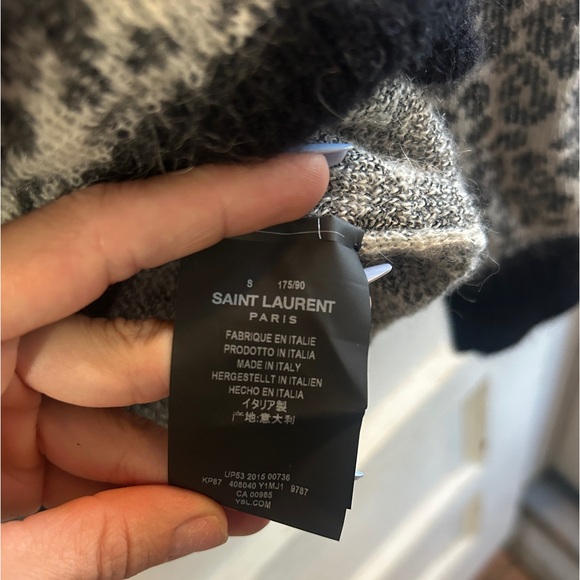Saint Laurent leopard print pullover sweater size S - Picture 3 of 4